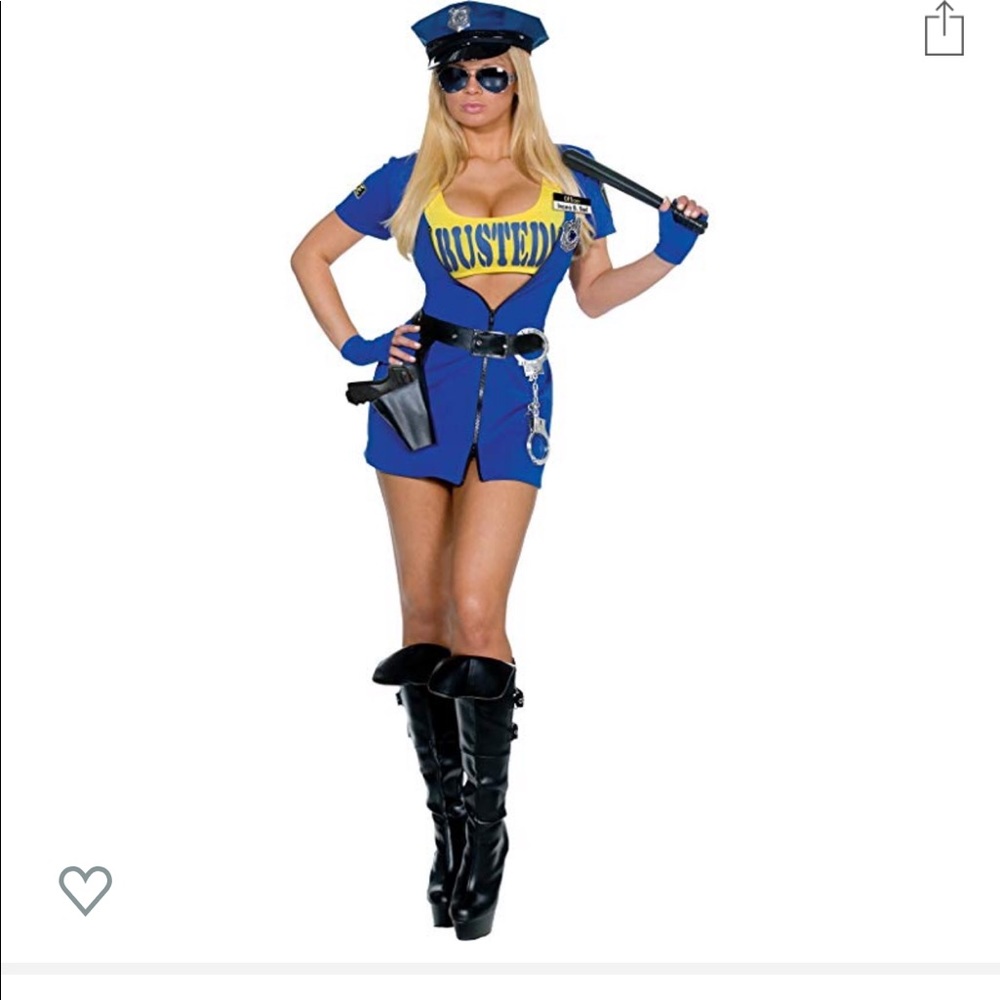 Sexy Police Officer Costume - Busted - Size Large